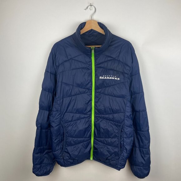 Seattle Seahawks NFL Down Puffer Jacket - Picture 2 of 10
